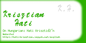 krisztian hati business card